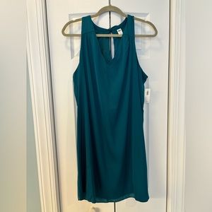 NWT Old navy dark teal satin dress
